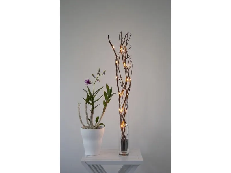 Star Trading Zweig Willow Dewdrop, 24 LEDs, 60 cm, Braun Star Trading Zweig Willow Dewdrop, 24 LEDs, 60 cm, Braun