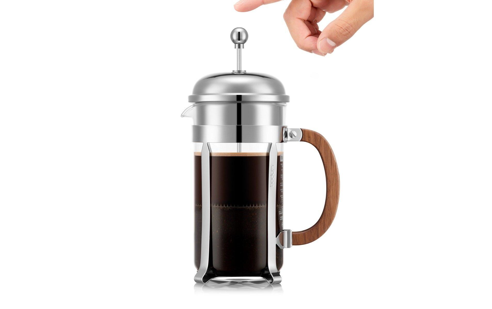 Bodum Kaffeebereiter Chambord Verchromt, Silber, 1 l