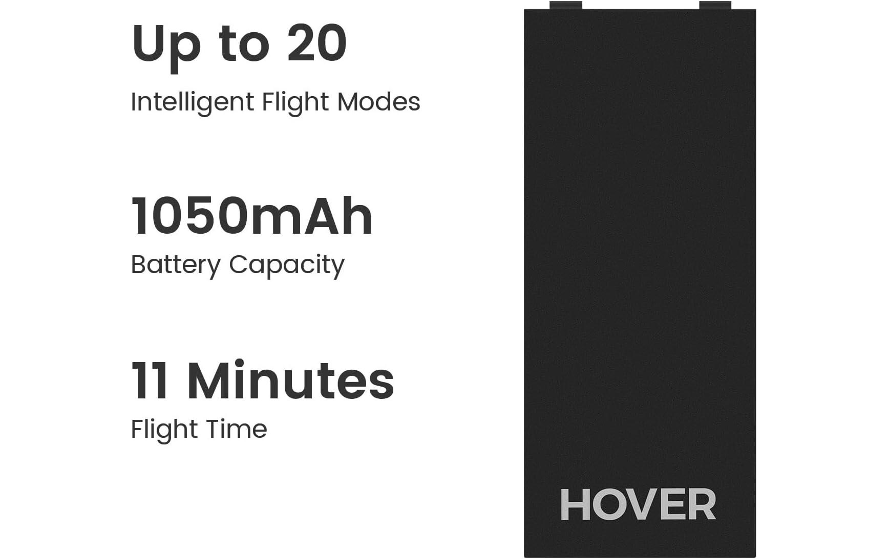 HOVERAir RC-Akku LiPo 1050 mAh 7.7 V Hoverair X1, Schwarz
