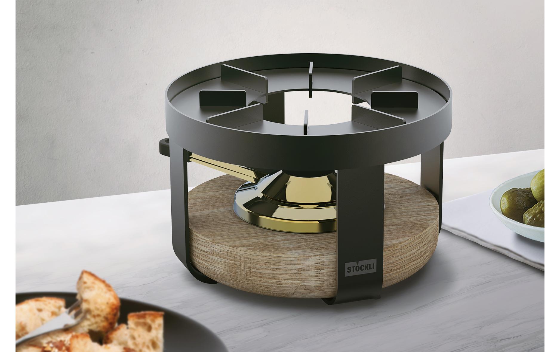 Stöckli Fondue-Rechaud Pilatus Braun/Schwarz