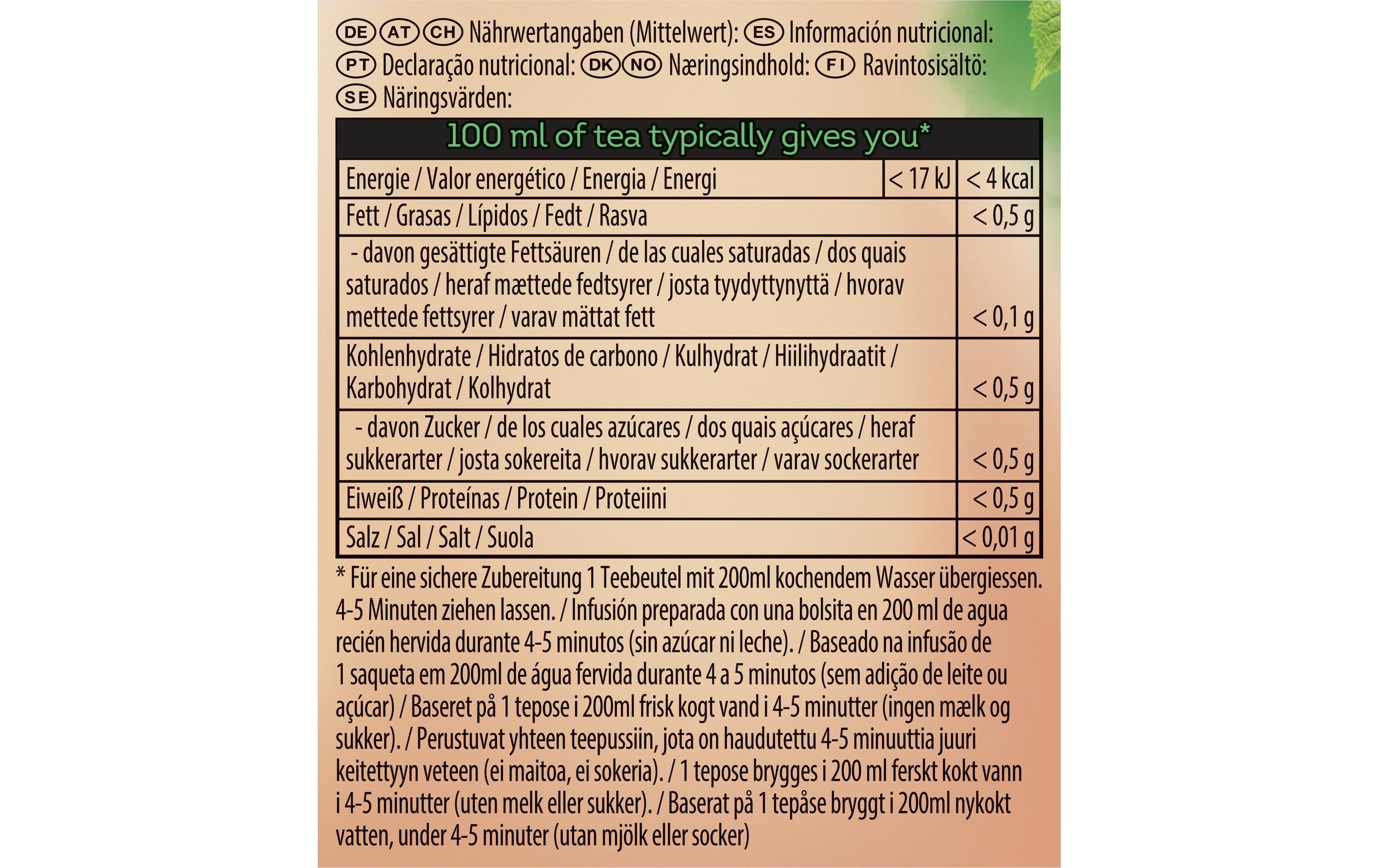 Lipton Teebeutel Infusion Linden 20 Stück