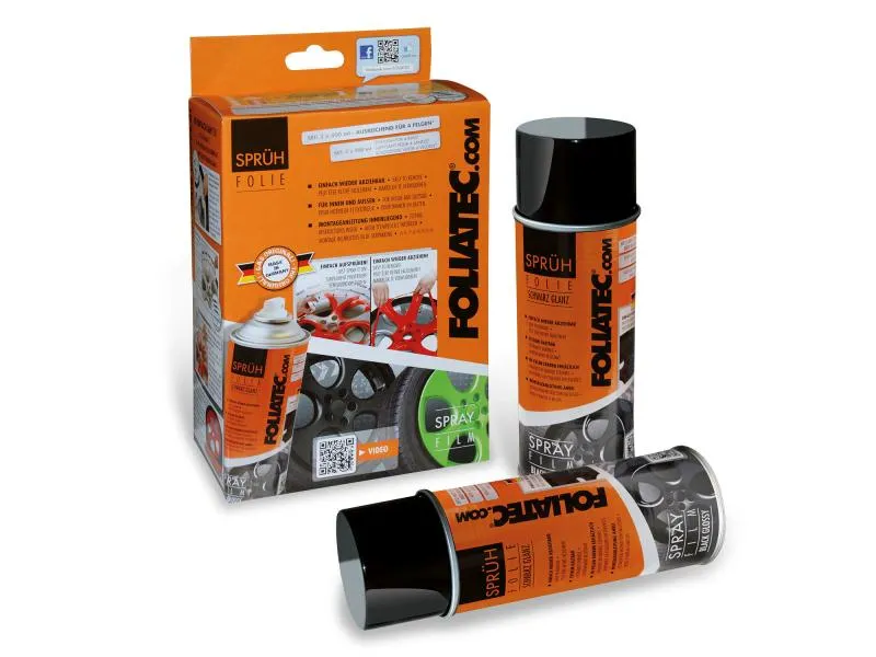 Foliatec Sprühfolie glänzend Set Schwarz Foliatec Sprühfolie glänzend Set Schwarz