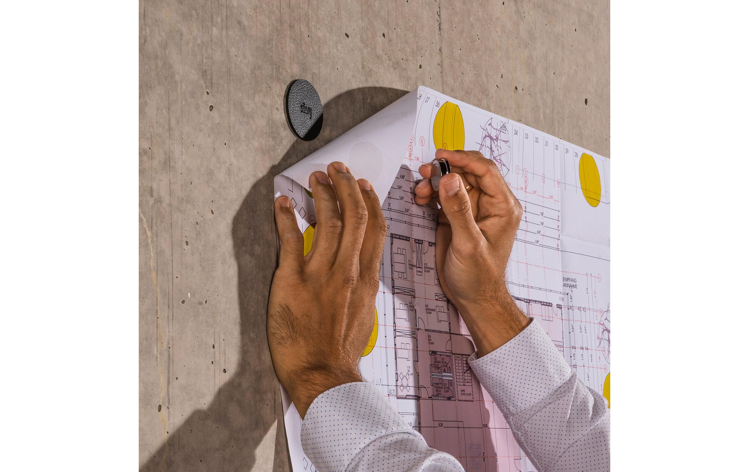 Silwy Haken Magnet Pins Smart Anthrazit, 0.08 kg Silwy Haken Magnet Pins Smart Anthrazit, 0.08 kg