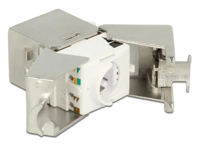 Delock Keystone-Modul RJ45 - LSA, Cat 6A geschirmt