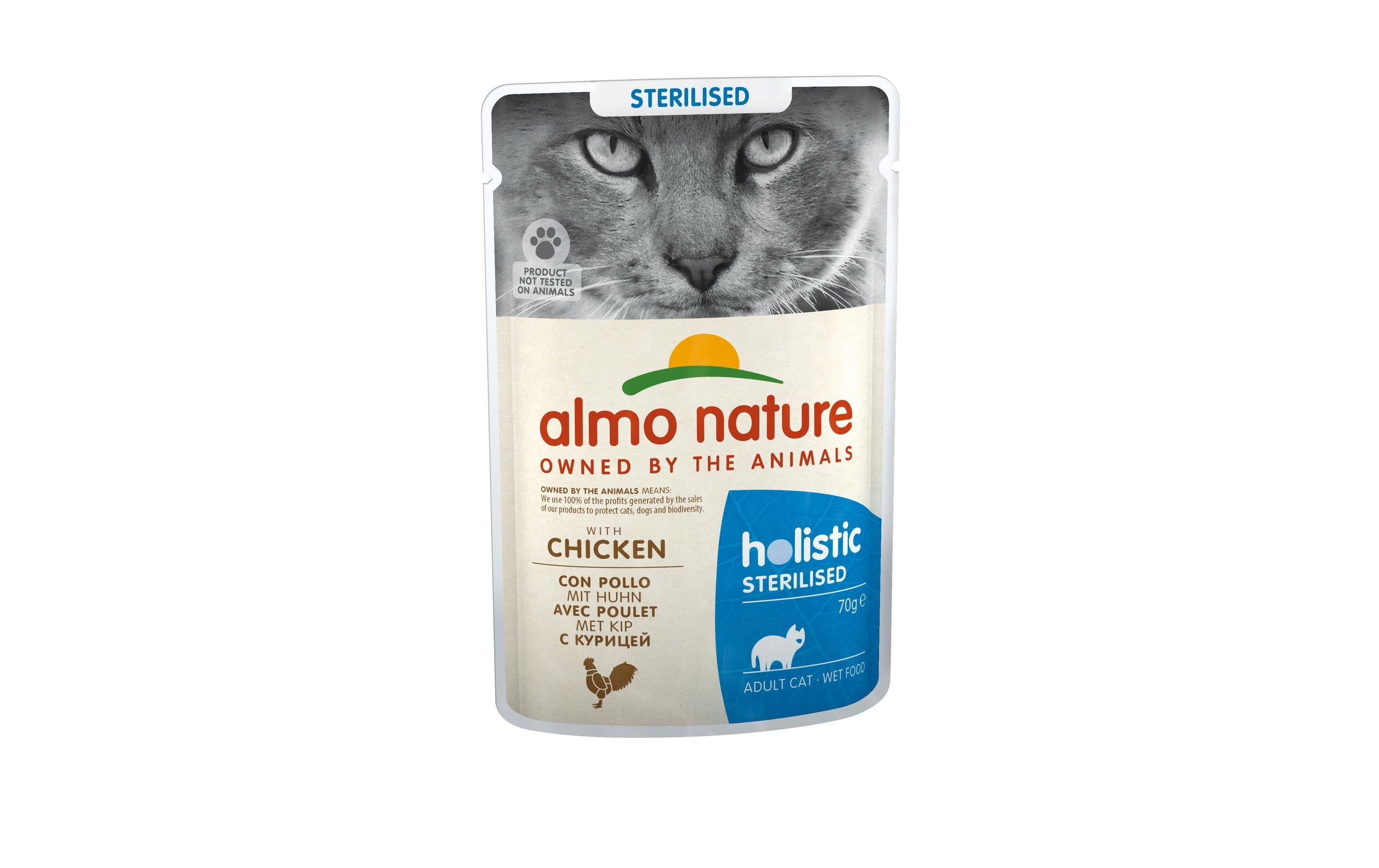 Almo Nature Nassfutter Holistic Sterilised mit Huhn, 30 x 70 g Almo Nature Nassfutter Holistic Sterilised mit Huhn, 30 x 70 g