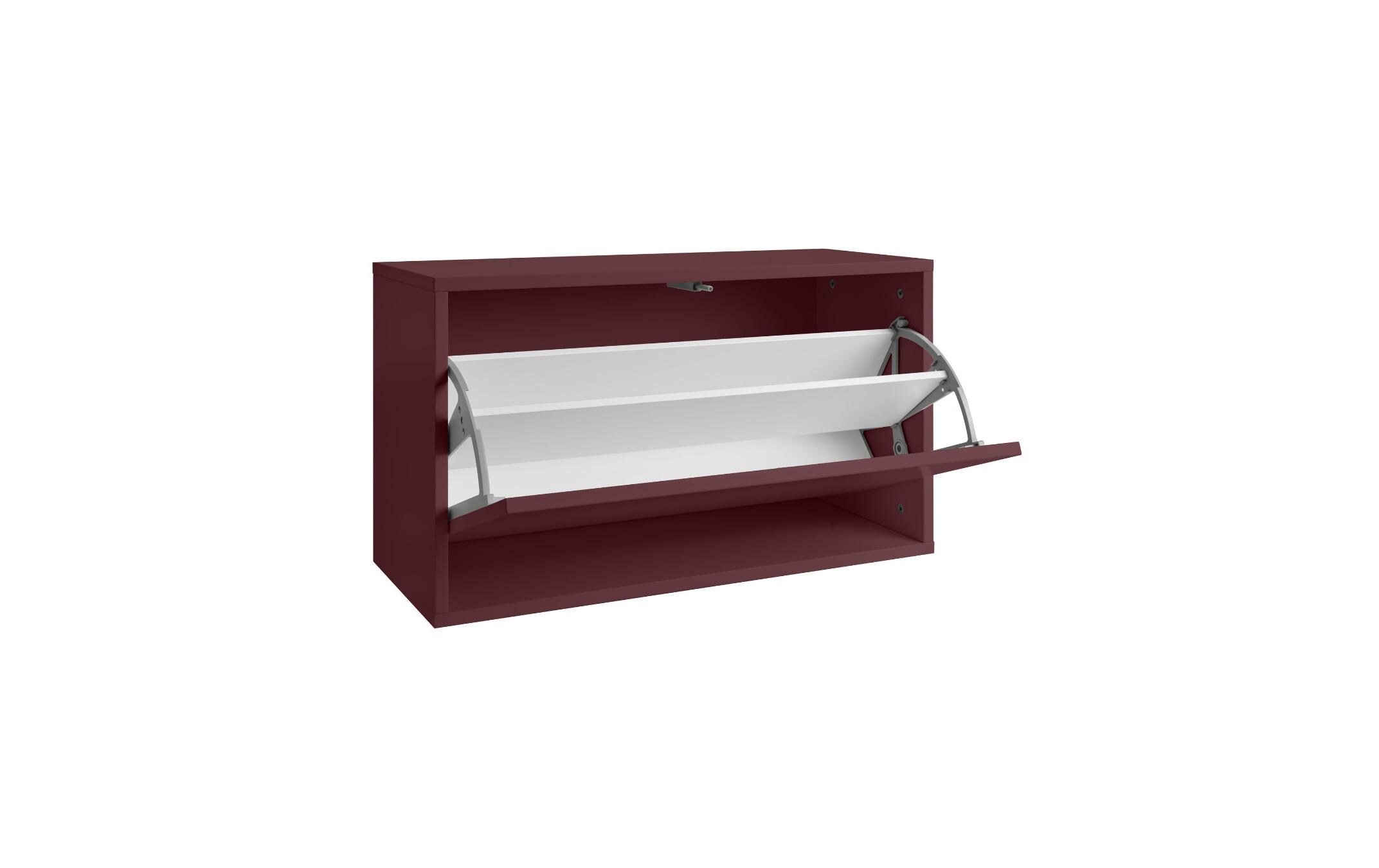 ReCollector Schuhschrank Shoe Box, 70 x 40 x 30 cm, Maroon Red