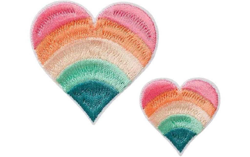 Mono-Quick Aufbügelbild Herz Regenbogen 1 Stück Mono-Quick Aufbügelbild Herz Regenbogen 1 Stück