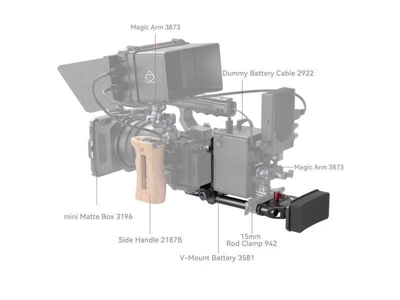 Smallrig V-Mount-Akkuplatte Advanced Mounting System