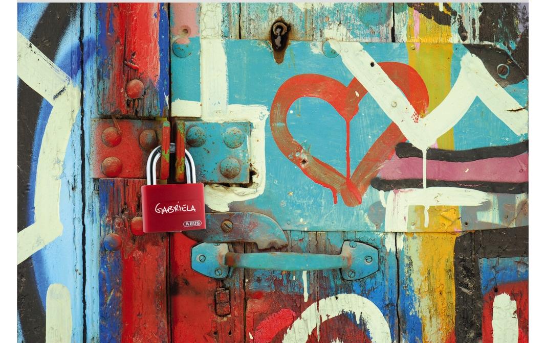 Abus Vorhängeschloss T65AL/40 Rot Aluminium