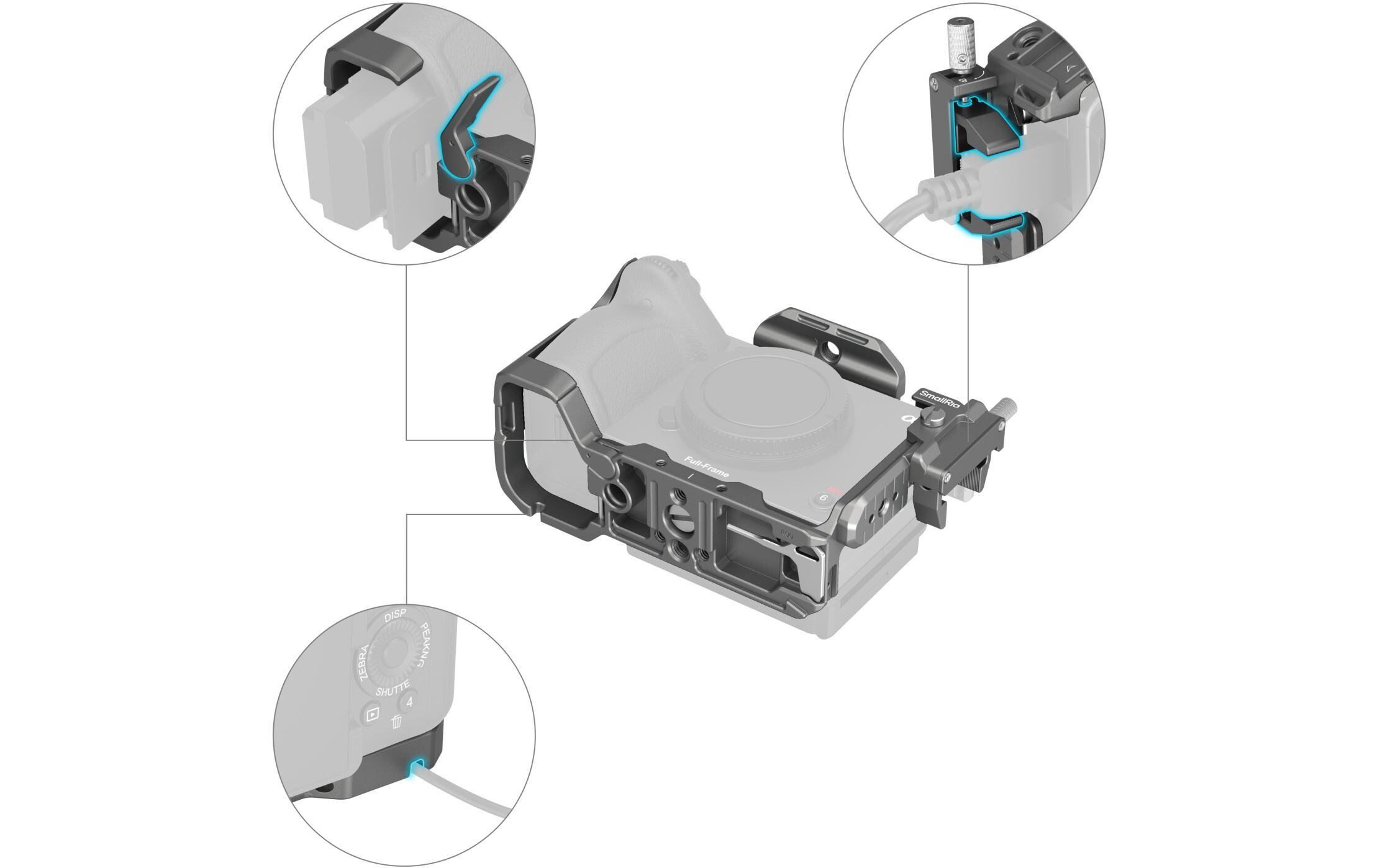 Smallrig Cage HawkLock Quick Release Kit für Sony FX3 / FX30