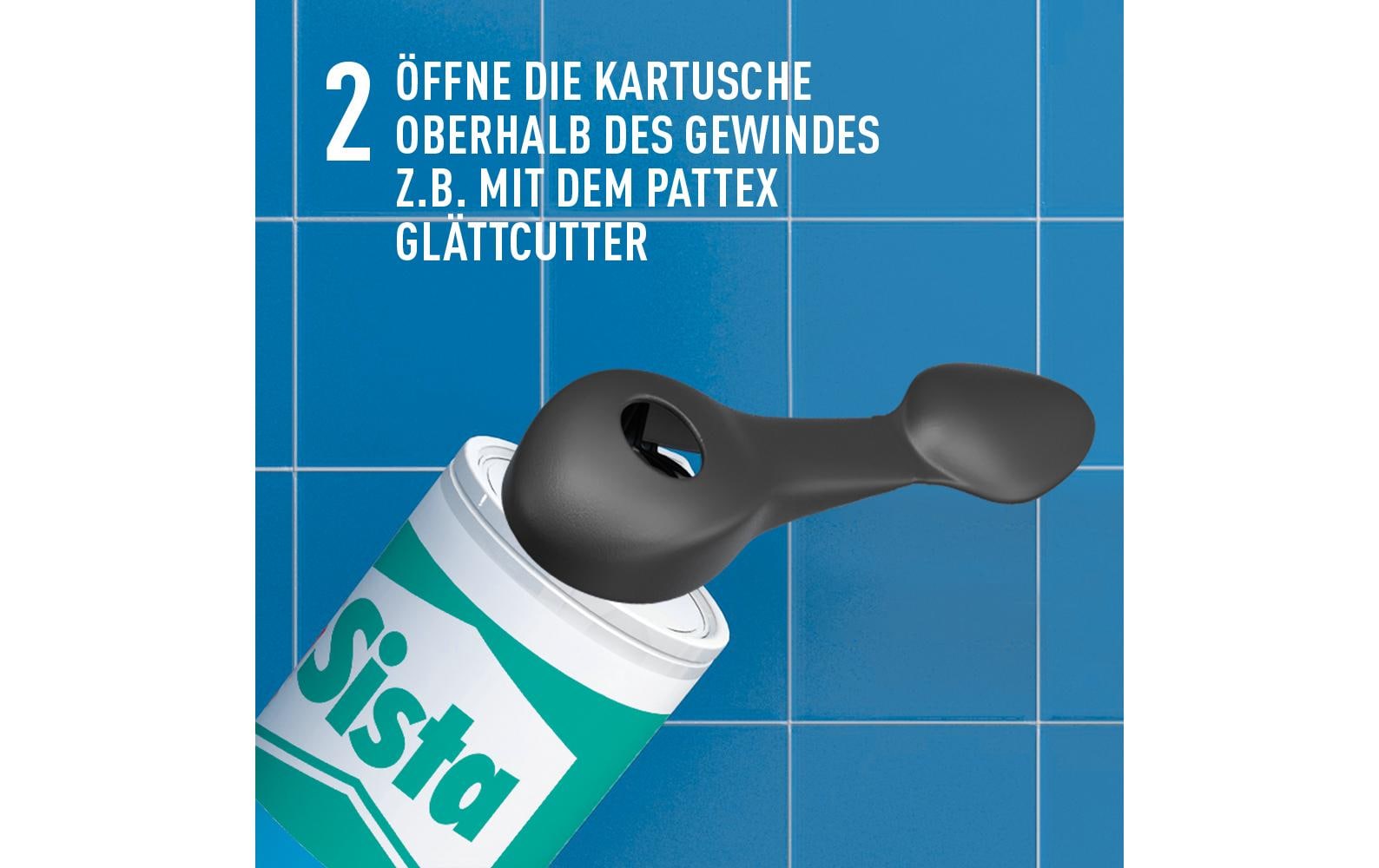 Sista Dichtmasse Bad & Küche 280 ml, Grau