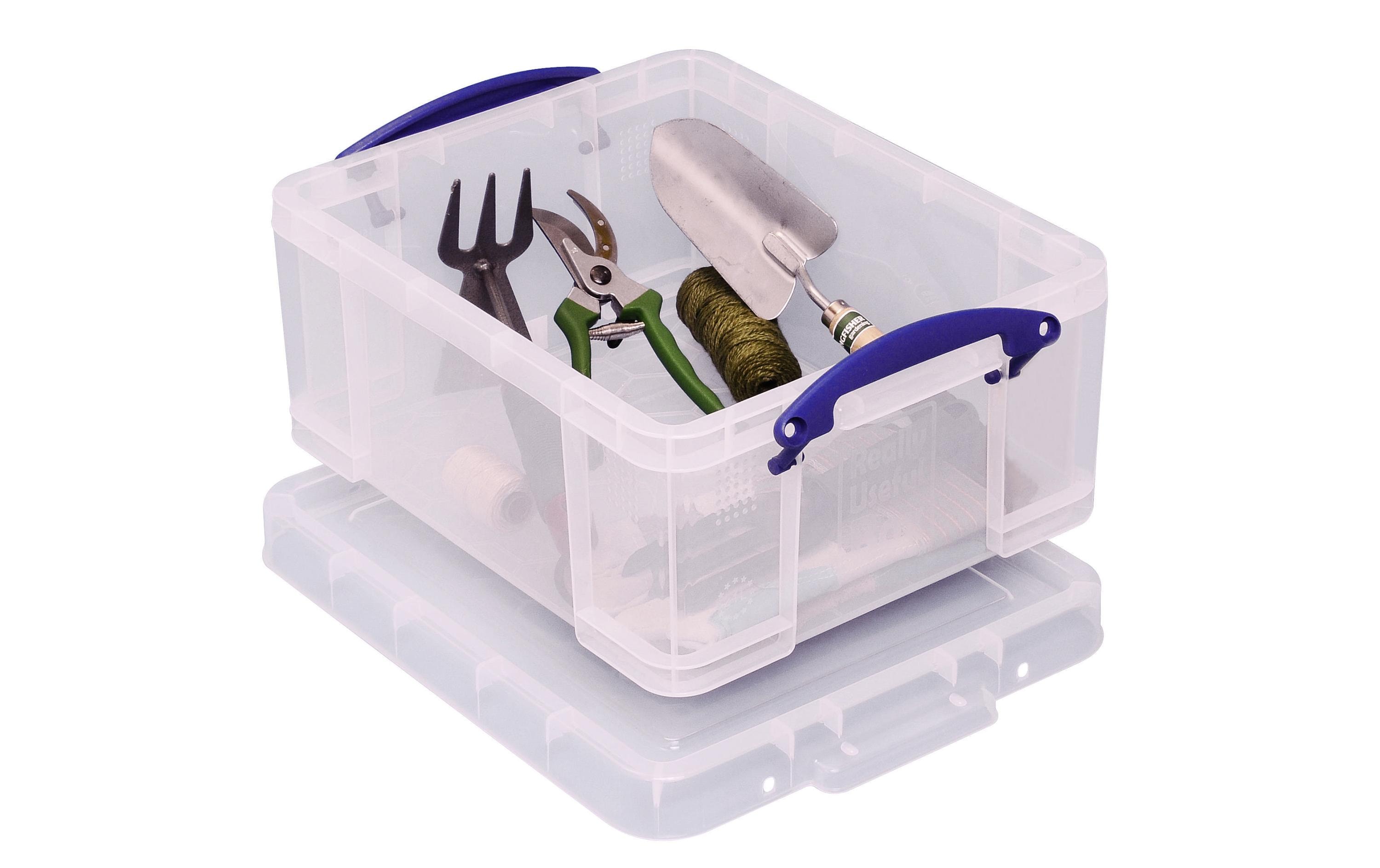 Really Useful Box Aufbewahrungsbox 21 Liter, Transparent