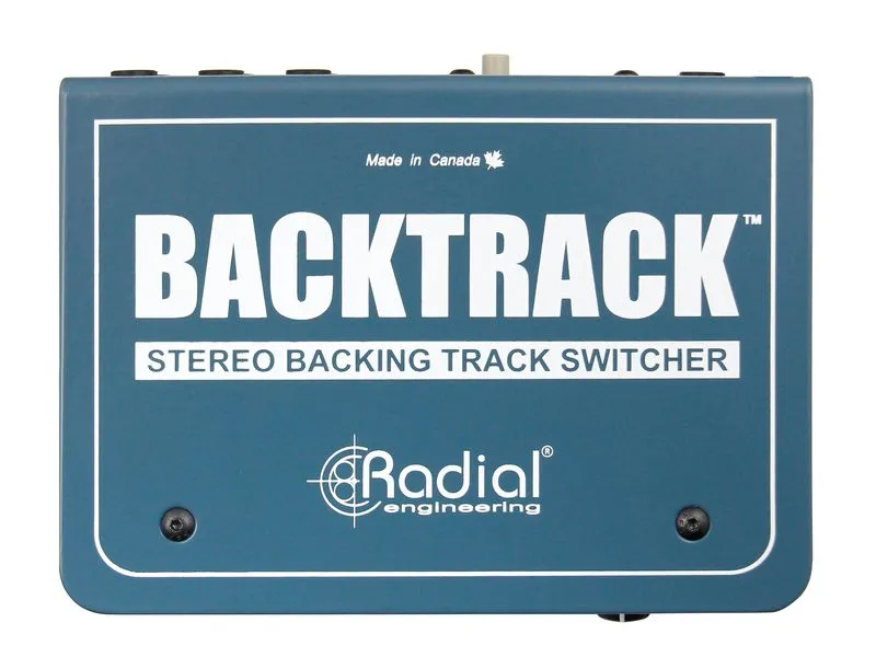 Radial BackTrack Stereo-Audioumschalter Stahl Blau Radial BackTrack Stereo-Audioumschalter Stahl Blau