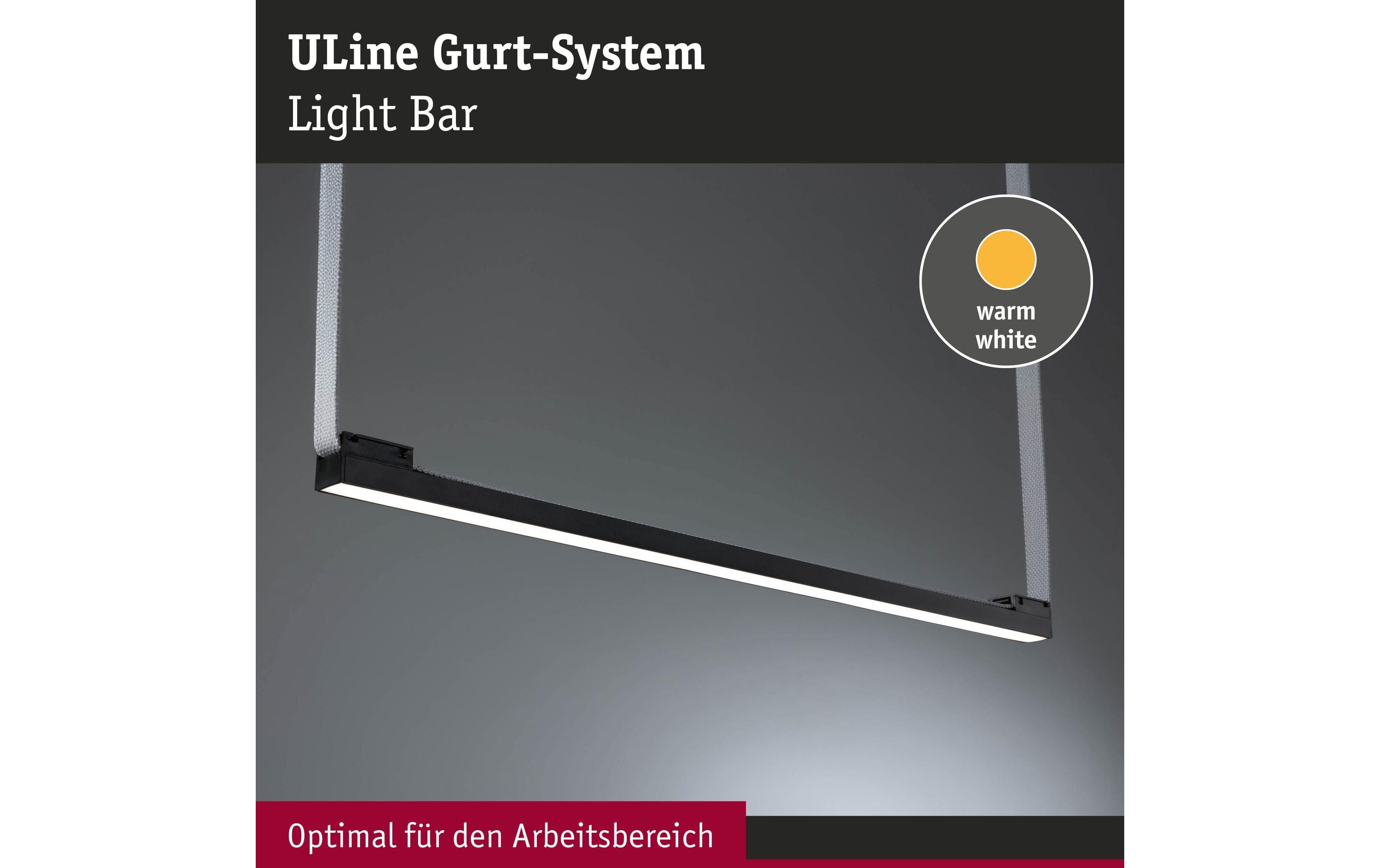 Paulmann ULine Lightbar 650 mm, 3000 K, 90 Ra, Aluminium, Schwarz