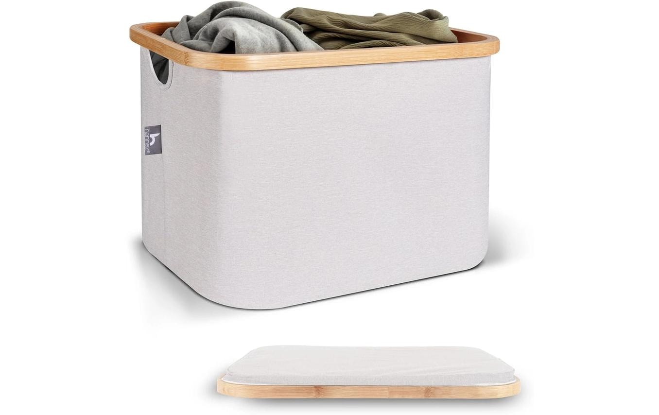 Hennez Aufbewahrungskorb Adrian Beige/Weiss, 40 l