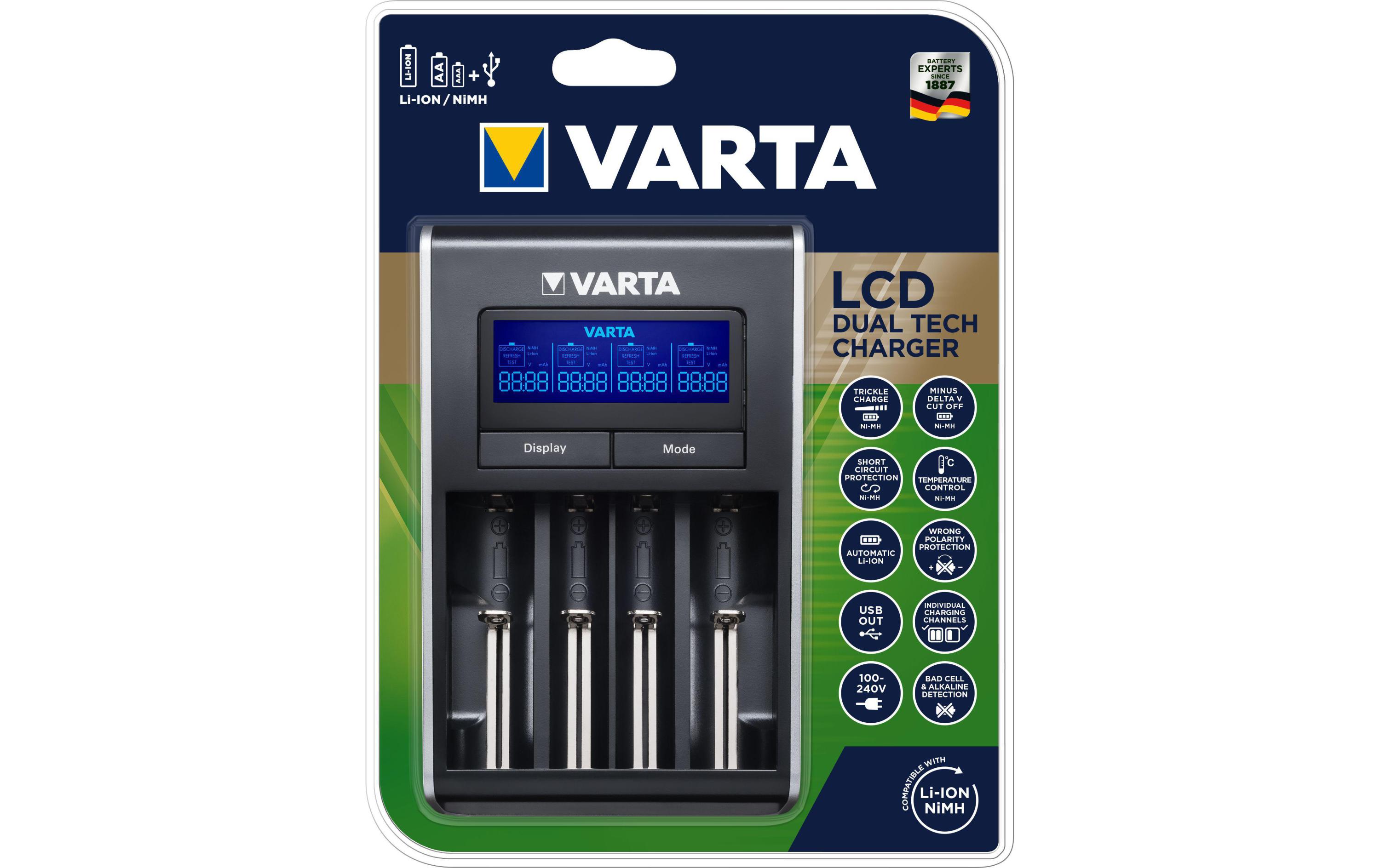 Varta Ladegerät LCD Dual Tech Charger Varta Ladegerät LCD Dual Tech Charger