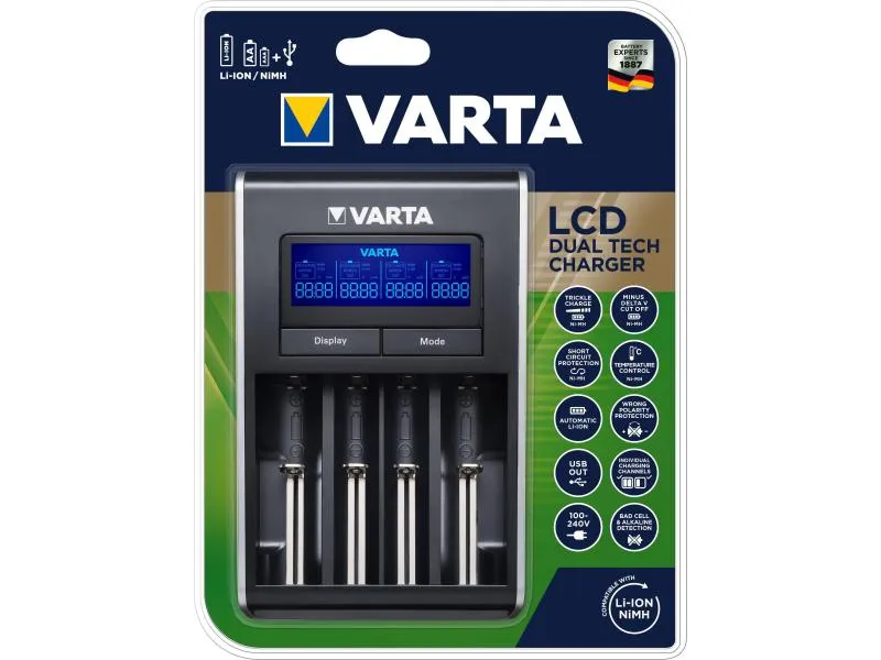 Varta Ladegerät LCD Dual Tech Charger Varta Ladegerät LCD Dual Tech Charger