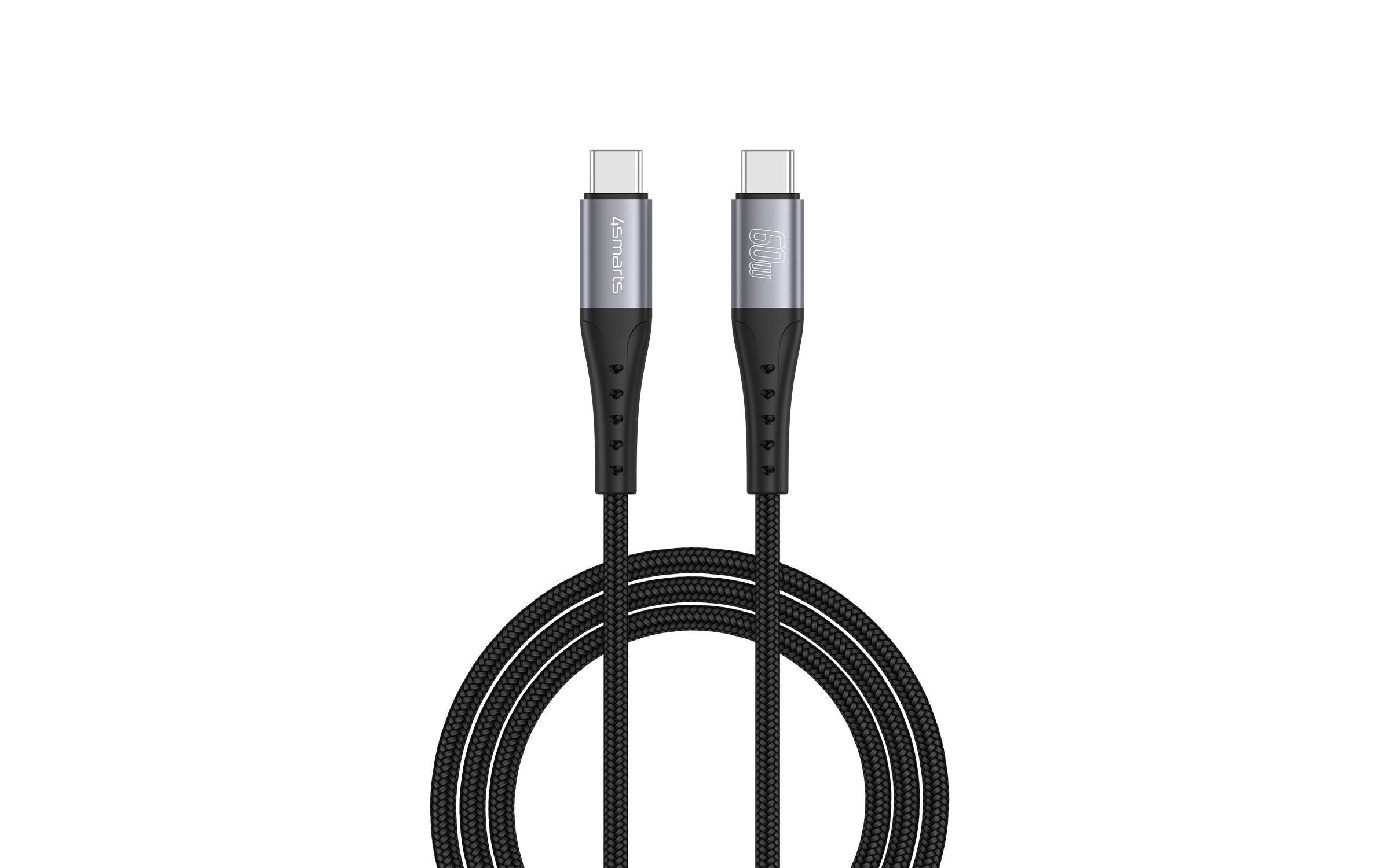 4smarts USB 2.0-Kabel Data and charging cable USB C - USB C 1.5 m 4smarts USB 2.0-Kabel Data and charging cable USB C - USB C 1.5 m