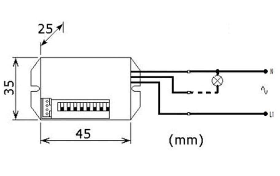 Perel PIR Bewegungsmelder Weiss EMS106 Perel PIR Bewegungsmelder Weiss EMS106