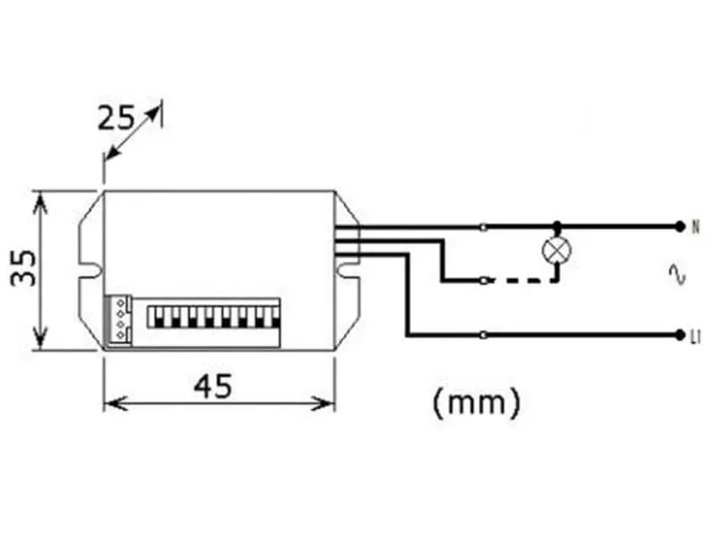 Perel PIR Bewegungsmelder Weiss EMS106 Perel PIR Bewegungsmelder Weiss EMS106