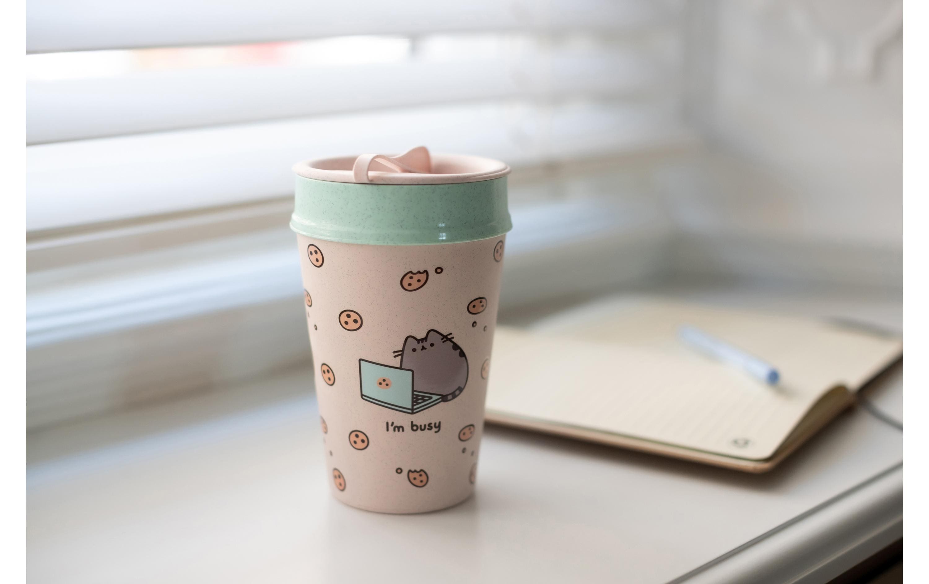Koziol Thermobecher Iso to Go Pusheen 400 ml, Rosa/Hellpink