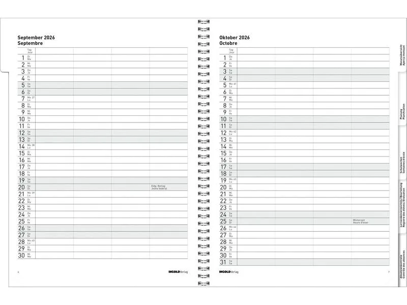 ingold-biwa Agenda Edition Spiral Flex 2026/27