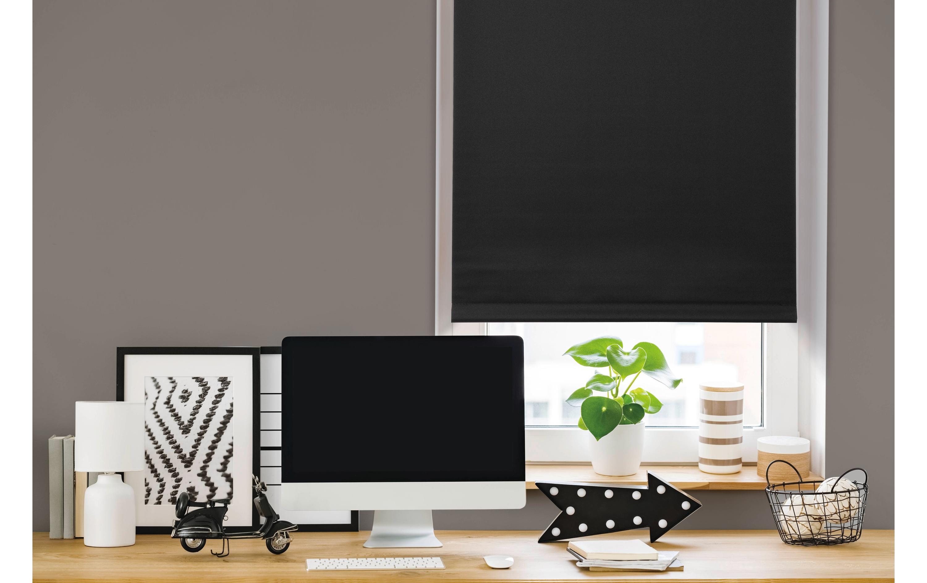 Gardinia Verdunklungsrollo NoName Thermo 45 x 150 cm, Schwarz