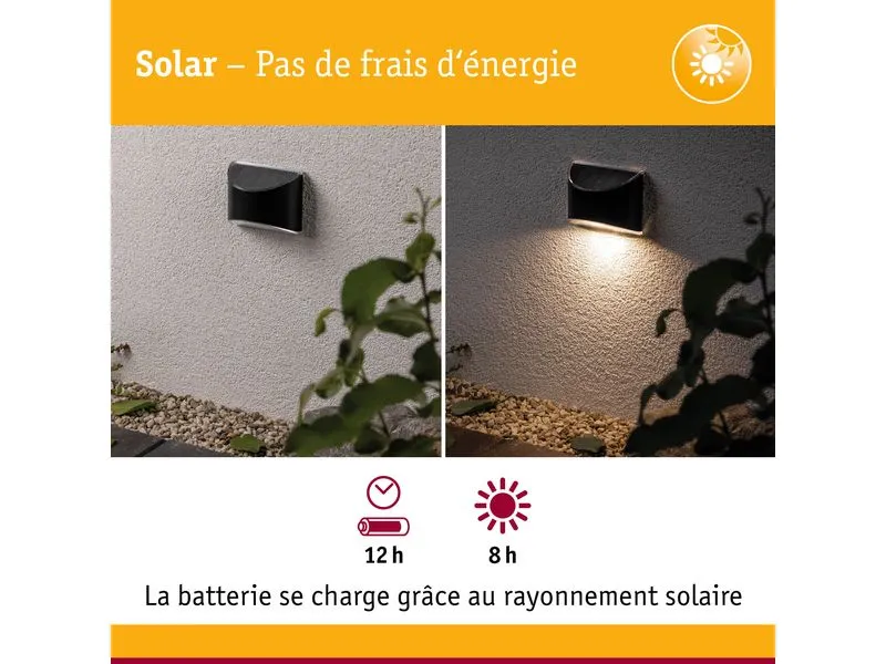 Paulmann Wandleuchte Solar LED Elliot Paulmann Wandleuchte Solar LED Elliot