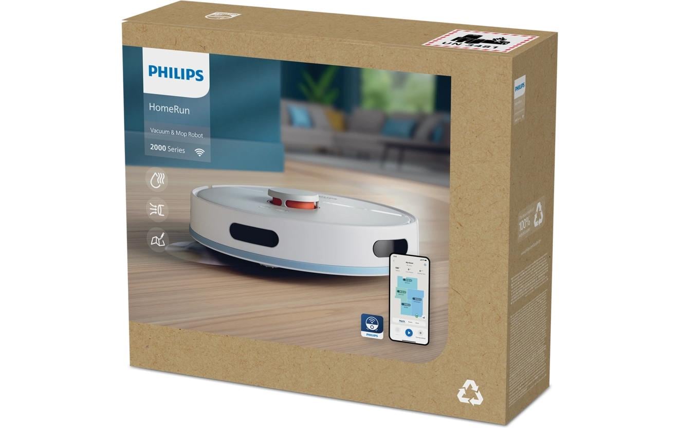 Philips Saug- und Wischroboter HomeRun Weiss