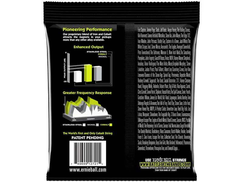 Ernie Ball Gitarrensaiten 2728 Slinky Cobalt – Regular 10-46 Ernie Ball Gitarrensaiten 2728 Slinky Cobalt – Regular 10-46