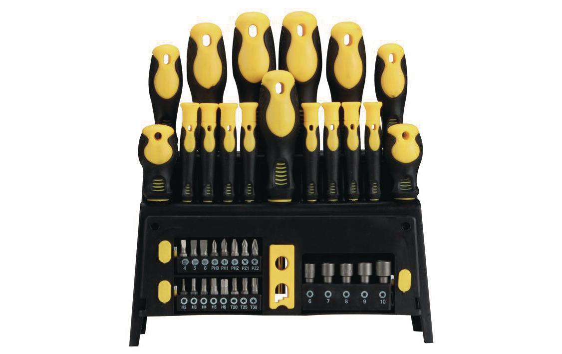 Toolland Schraubenzieher-Set 39-teilig inkl. Bits & Mutternschlüssel Toolland Schraubenzieher-Set 39-teilig inkl. Bits & Mutternschlüssel