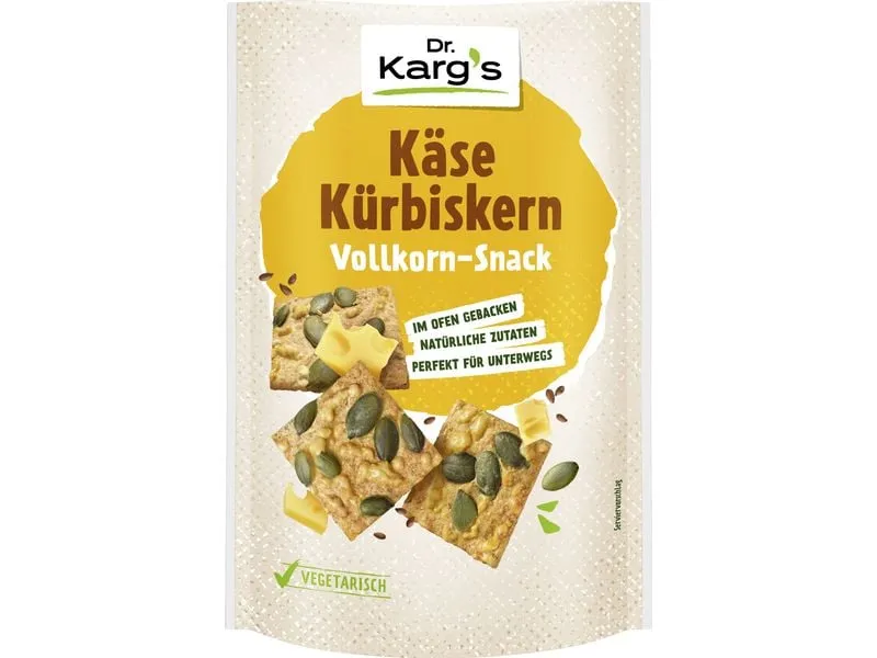 Dr. Karg's Vollkorn Snack Käse Kürbiskern 110 g Dr. Karg's Vollkorn Snack Käse Kürbiskern 110 g