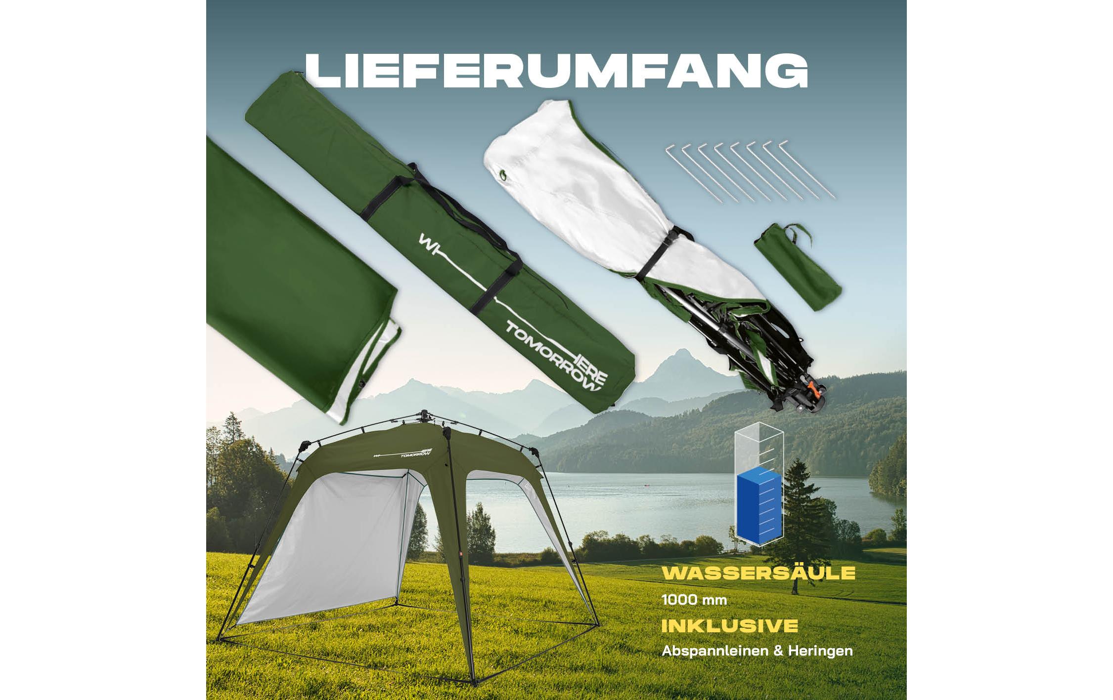 Where tomorrow Pavillon Pop Up - Dunkelgrün