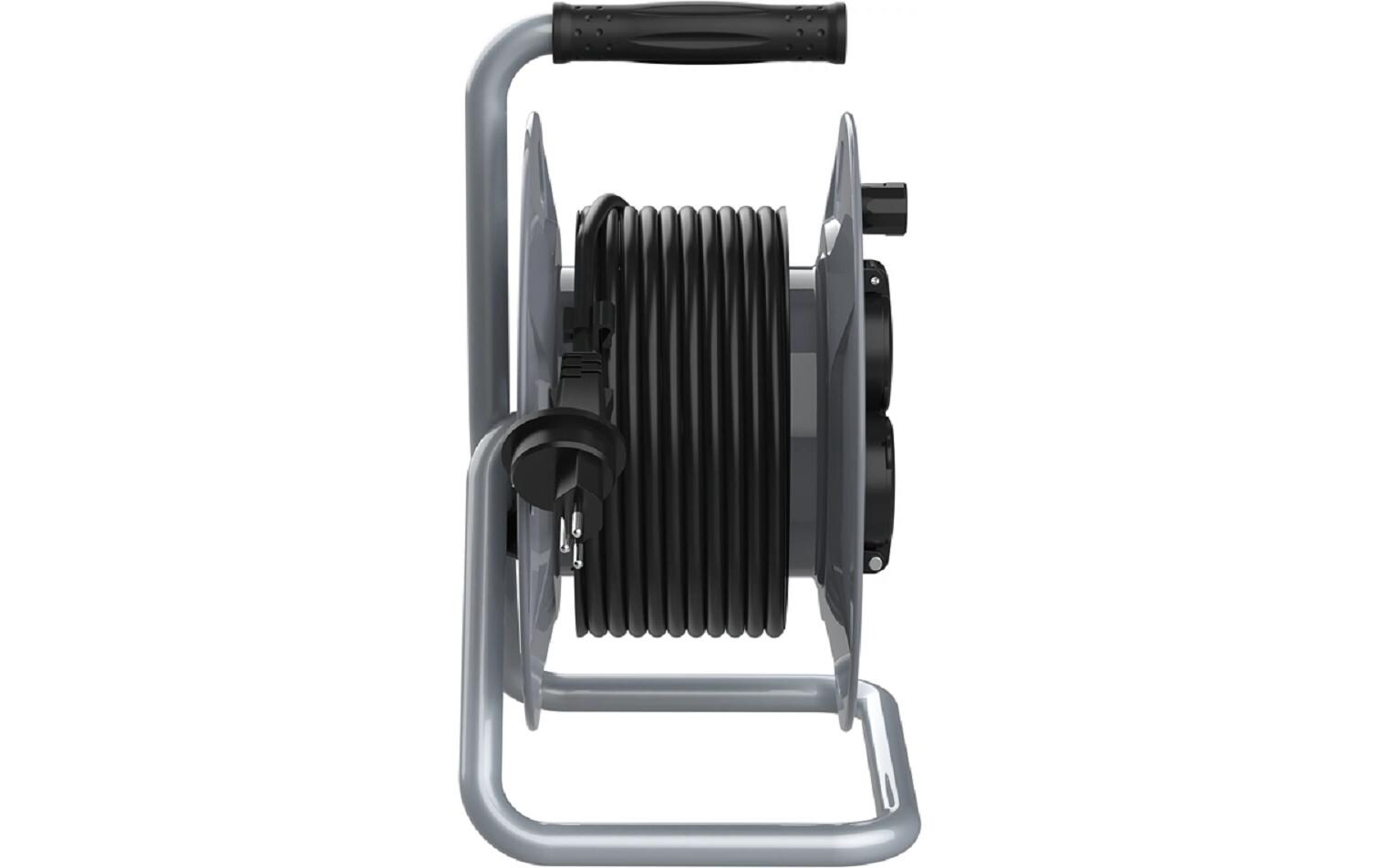 STEFFEN Kabelrolle 40 m, 3 x 1.5 mm, 3 x T13, Schwarz