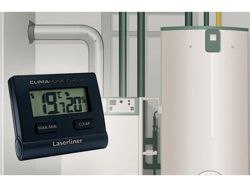 Laserliner Thermo-/Hygrometer ClimaHome-Check Black Digital