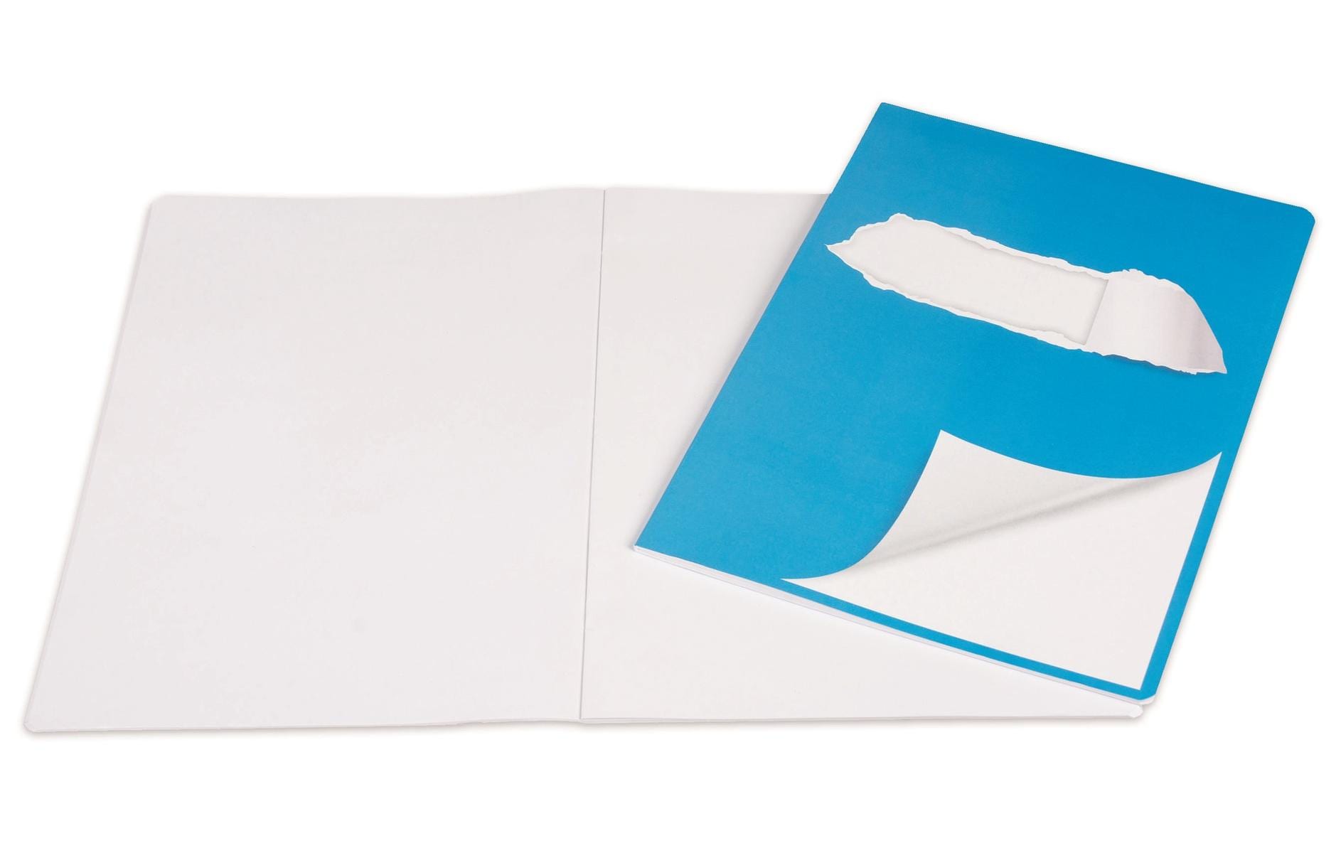 ELCO Schulheft A4, Blanko, Blau/Weiss ELCO Schulheft A4, Blanko, Blau/Weiss