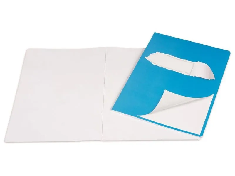 ELCO Schulheft A4, Blanko, Blau/Weiss