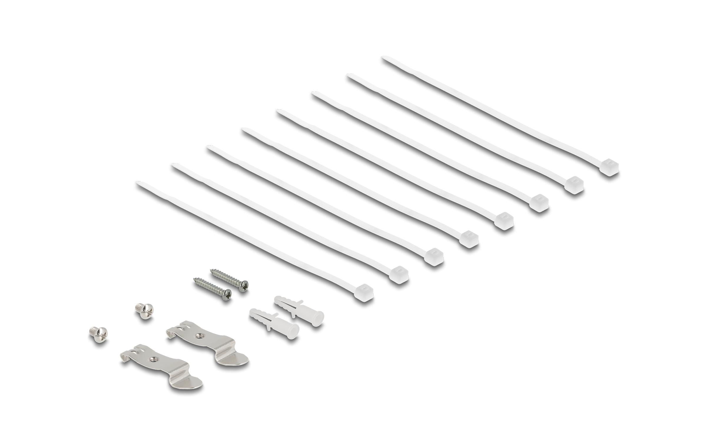 Delock Patchpanel 8-Port Desktop/DIN-Rail/Wand