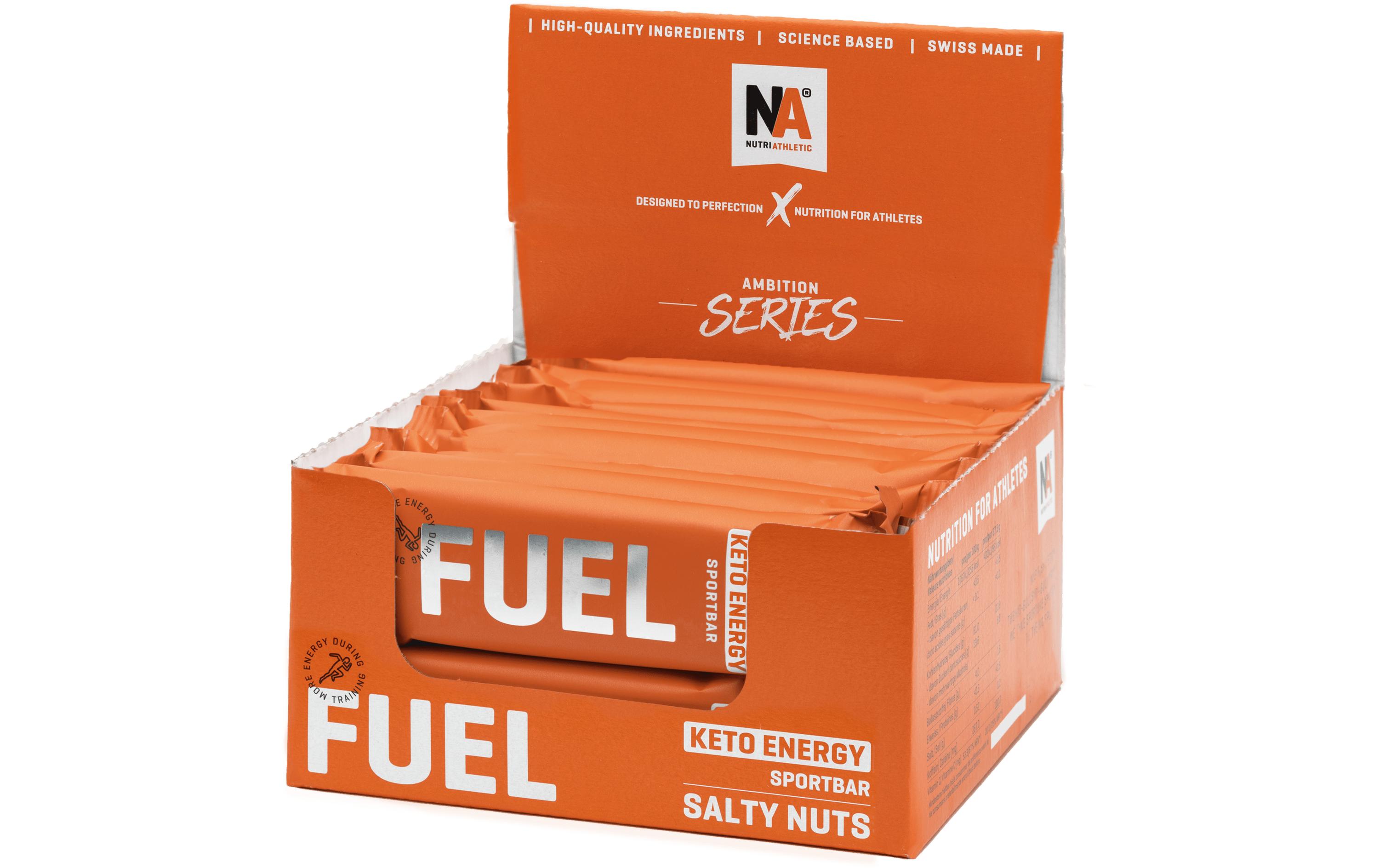 NUTRIATHLETIC NA Fuel Bar Keto Energy Nuss, 20 x 40 g