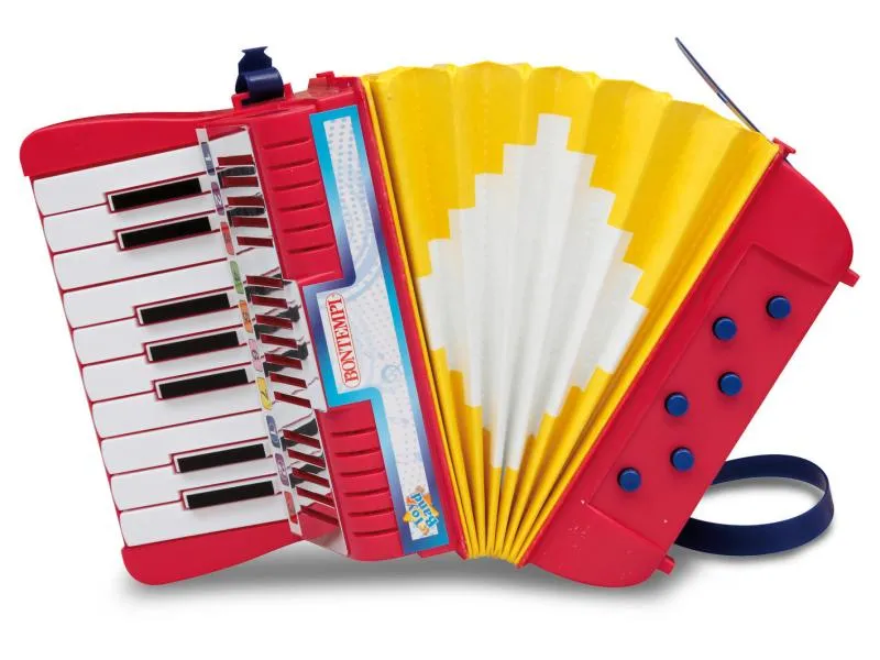 Bontempi Musikinstrument Akkordeon mit 17 Tasten C-E Bontempi Musikinstrument Akkordeon mit 17 Tasten C-E