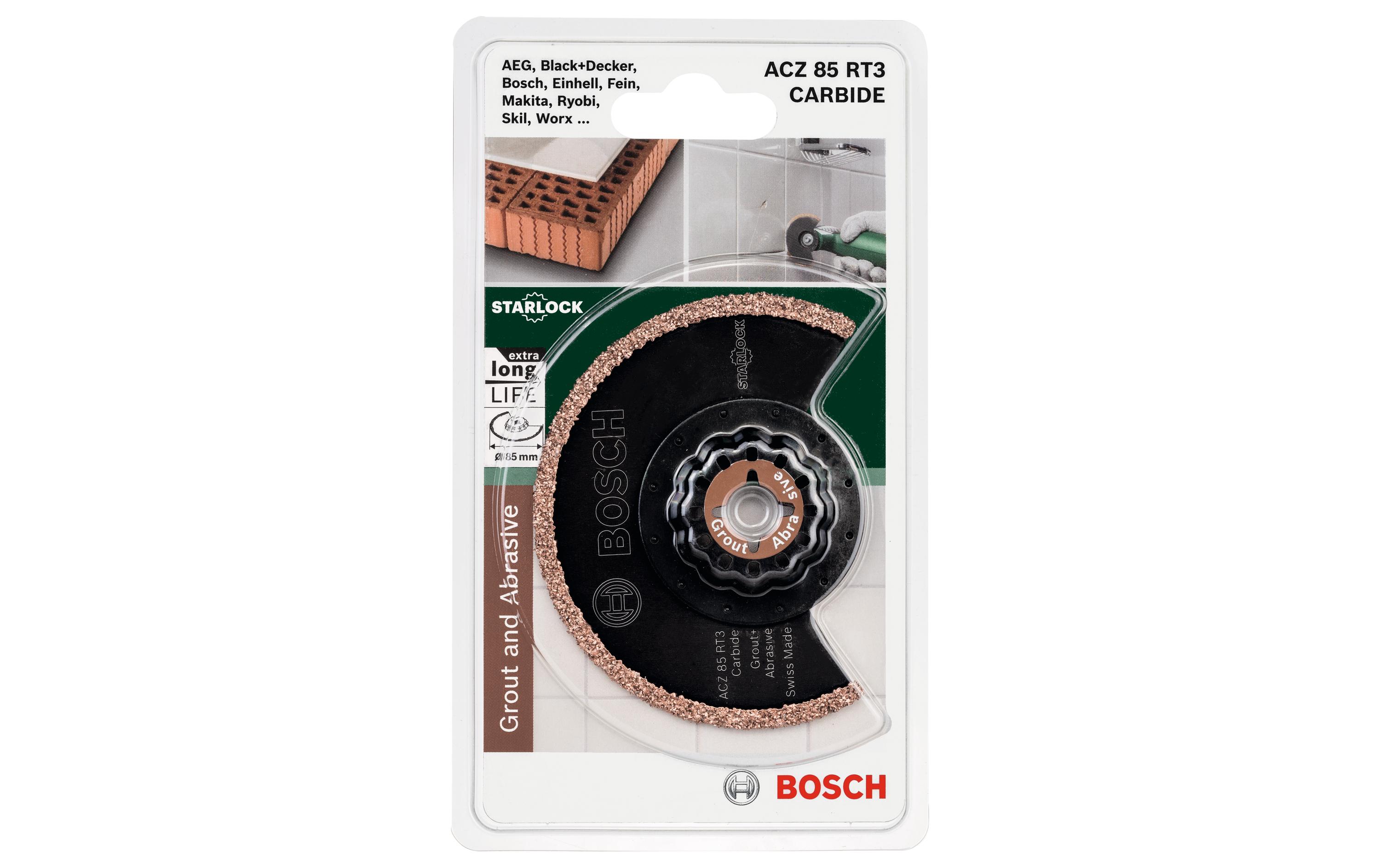 Bosch Segmentsägeblatt ACZ 85 RT3, 85 mm Bosch Segmentsägeblatt ACZ 85 RT3, 85 mm