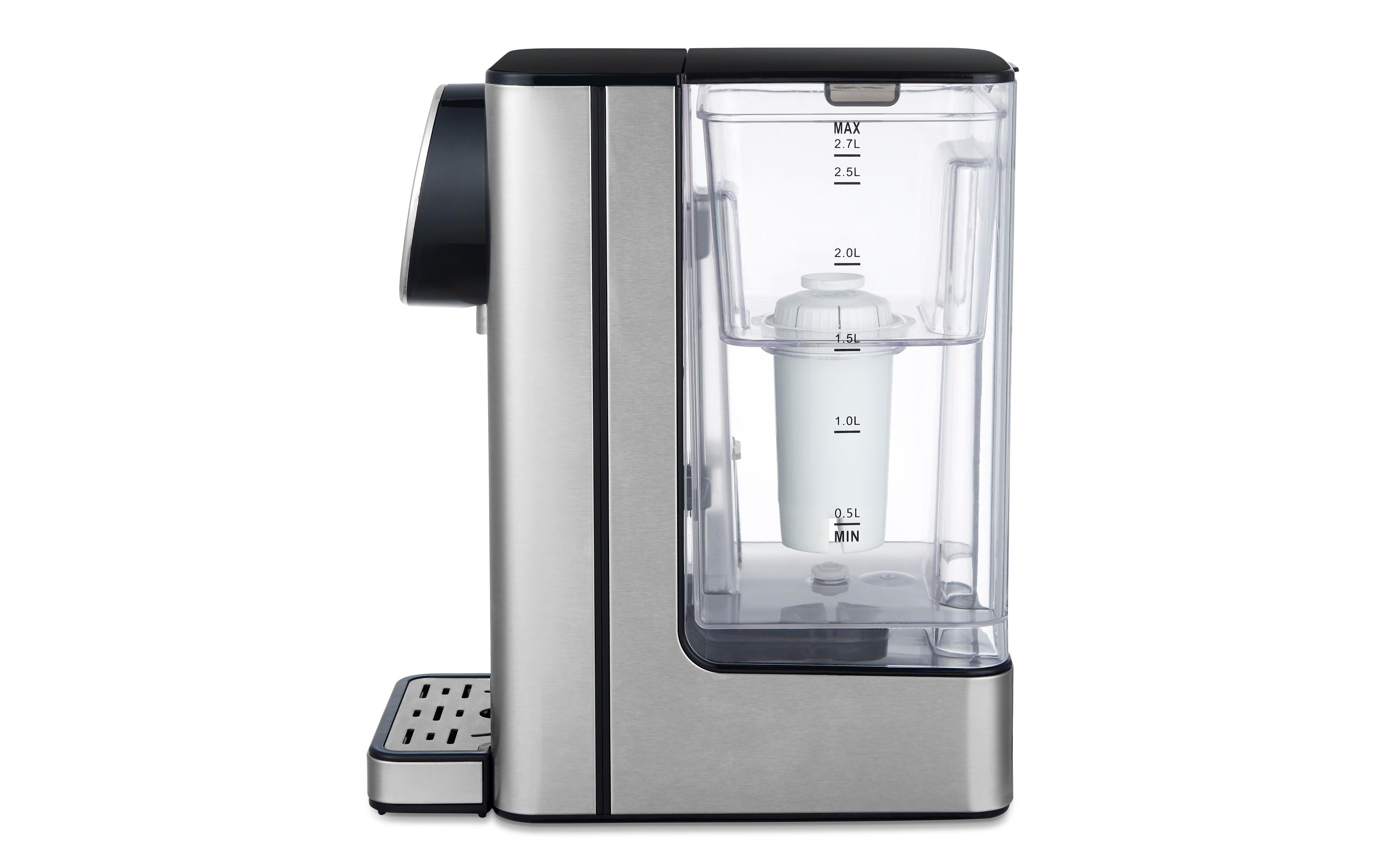 Trisa Heisswasserspender Silver Stream 2.7 l, Schwarz/Silber