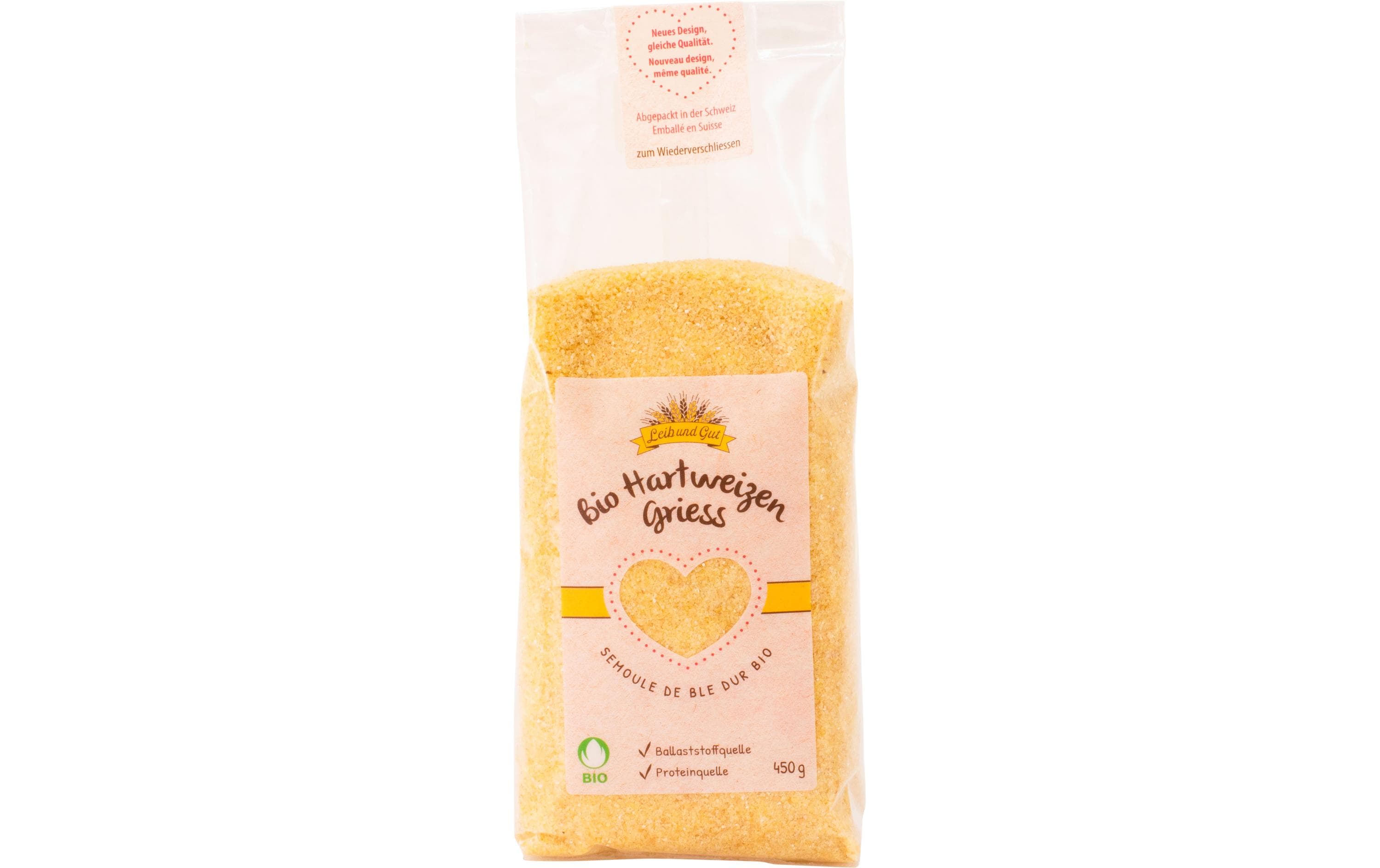 Leib und Gut Bio Hartweizen Vollgriess 450 g