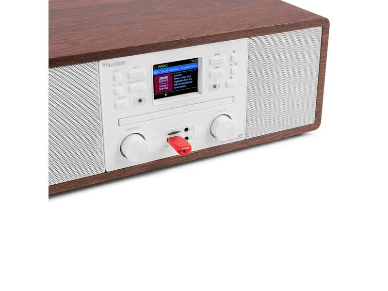 Audizio Avola-WHT DAB+/FM Radio mit BT u. CD, WLAN, Weiss