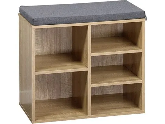 Kesper Annie mit Sitzkissen, Eichedekor, 5 Fächer Kesper Annie mit Sitzkissen, Eichedekor, 5 Fächer