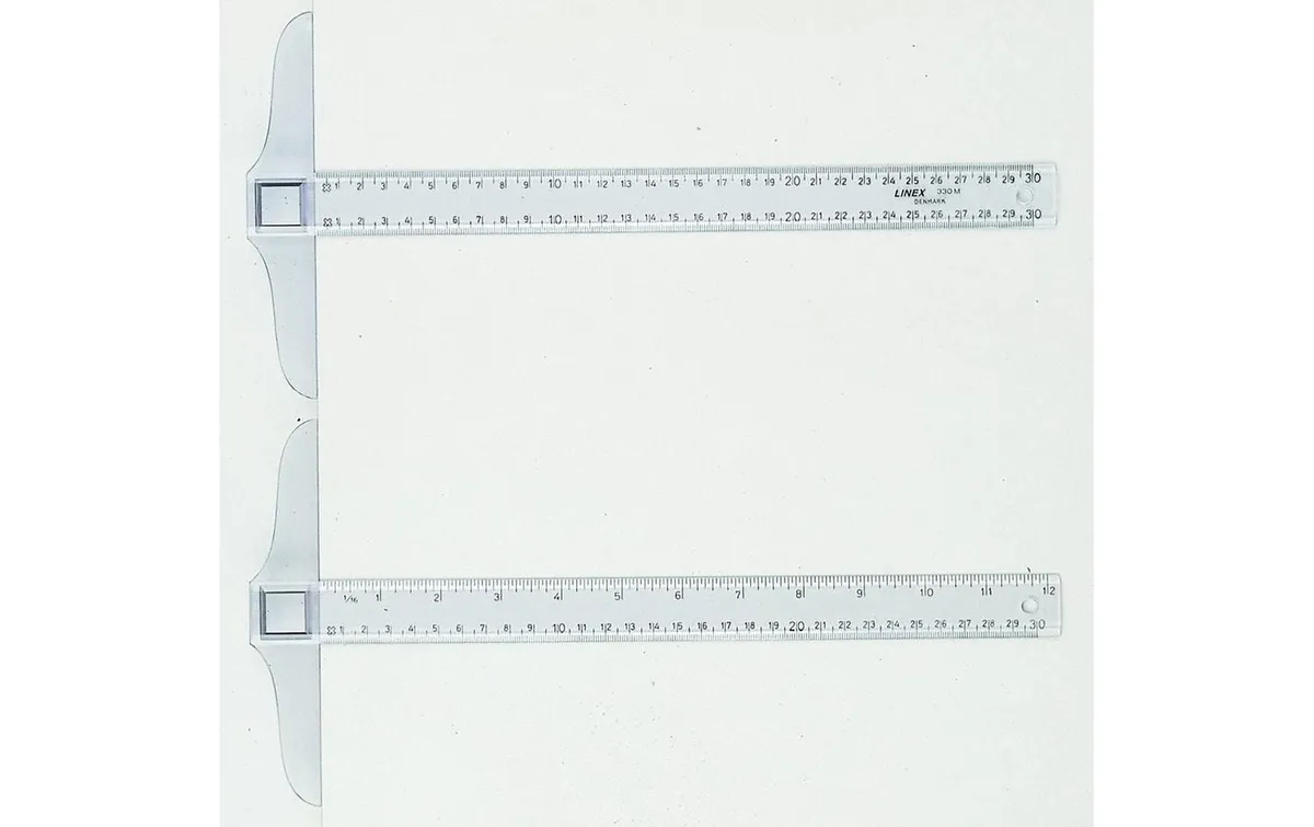 Linex Lineal-Set Zeichenschiene 30 cm, transparent