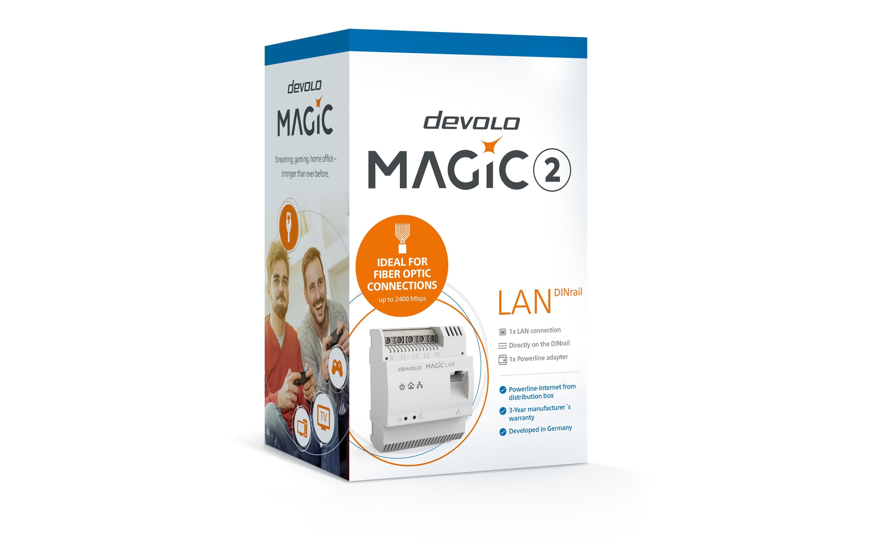 devolo Powerline Magic 2 LAN DINrail devolo Powerline Magic 2 LAN DINrail