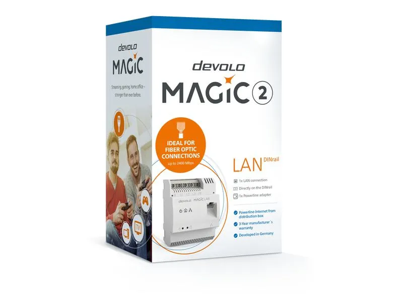 devolo Powerline Magic 2 LAN DINrail