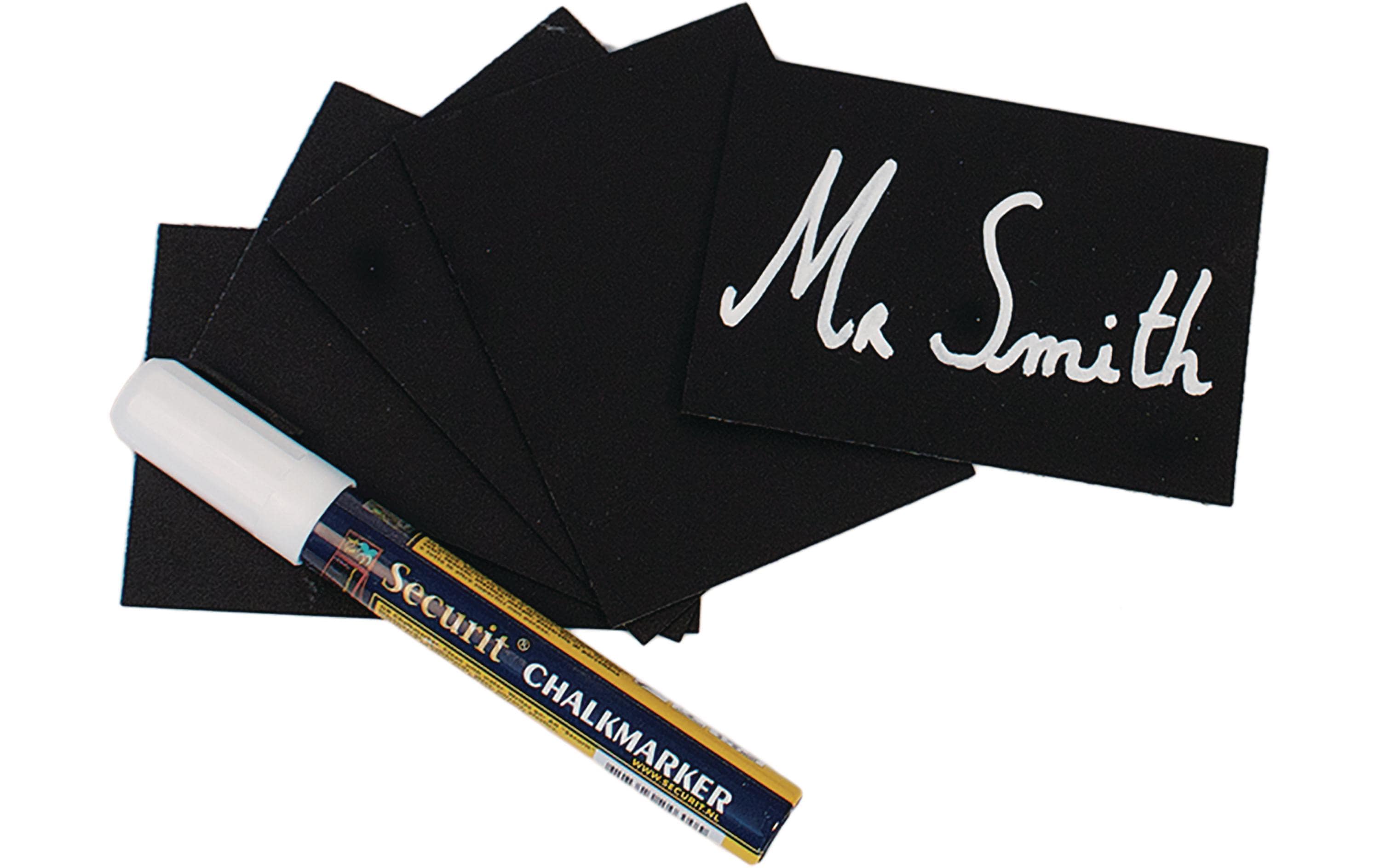 Securit Minikreidetafel A7 Set à 20 Stück Schwarz Securit Minikreidetafel A7 Set à 20 Stück Schwarz