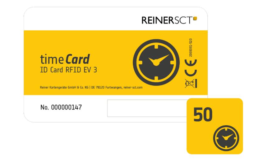Reiner SCT RFID Karte timeCard Premium 50 Stück Reiner SCT RFID Karte timeCard Premium 50 Stück